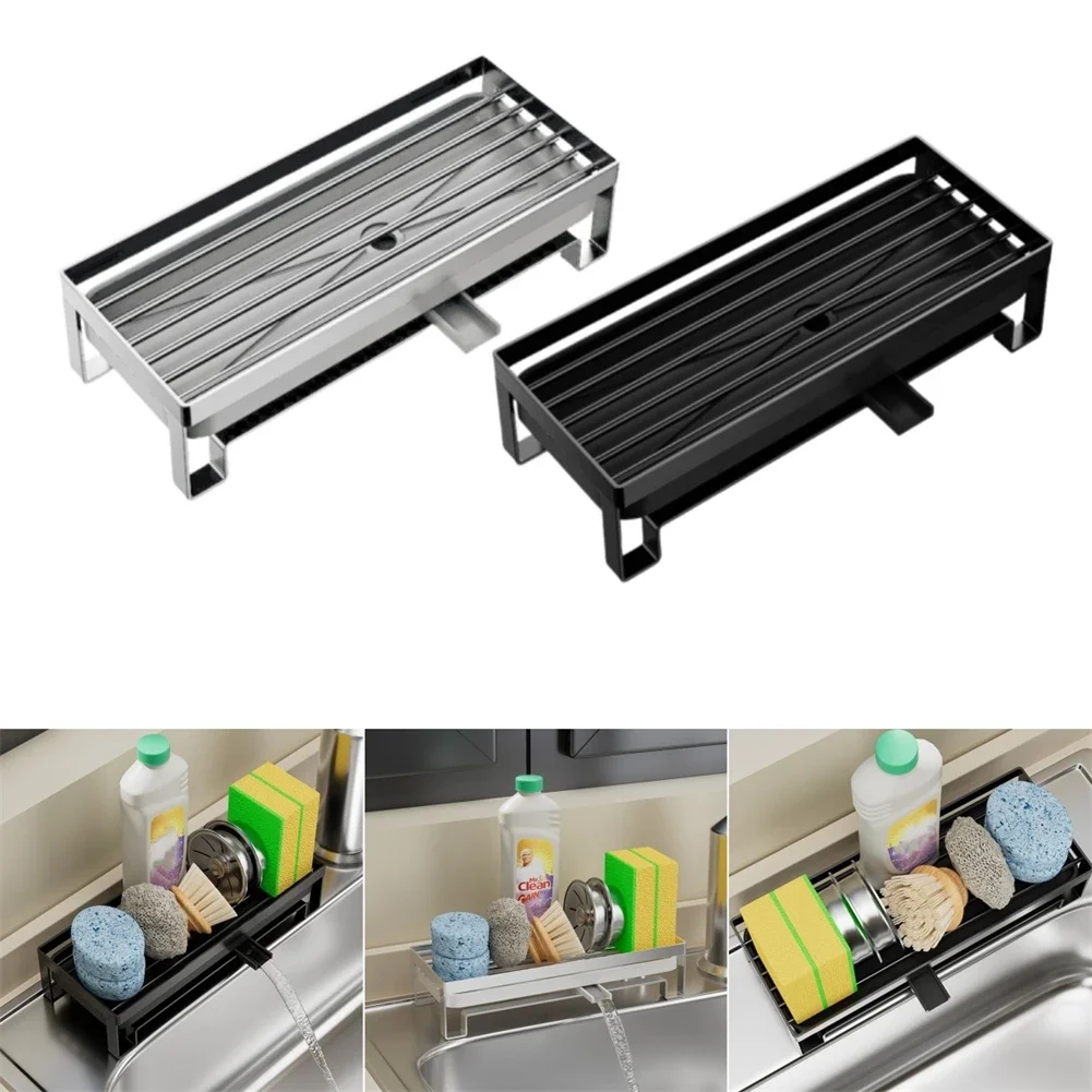 Stainless Steel Sponge Holder Sink Drain Rack With Drain Tray Kitchen Storage Kitchen Storage Tools And Accessories
Stainless Steel Sponge Holder Sink Drain Rack With Drain Tray Kitchen Storage Kitchen Storage Tools And Accessories