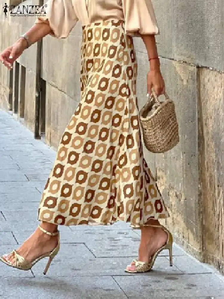 ZANZEA Vacation Casual Long Jupes Femme A-line Women Elegant Printing Skirts 2023 Fashion High Waist Side Zipper Maxi Skirts
ZANZEA Vacation Casual Long Jupes Femme A-line Women Elegant Printing Skirts 2023 Fashion High Waist Side Zipper Maxi Skirts