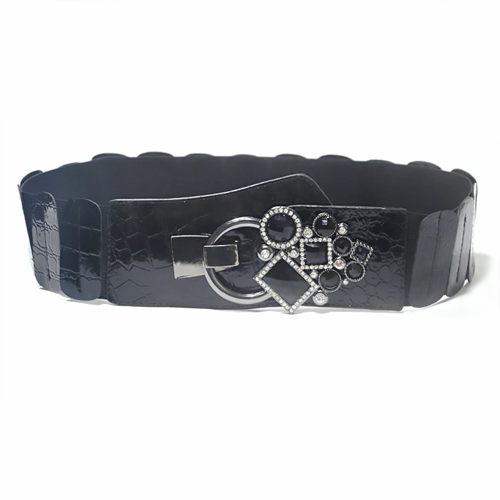 2023 Elastic Adjustment Waistband New Style Generous And Sweet Women's Elastic Waistband Buckle Wide Leather Belt SCM0119 
2023 Elastic Adjustment Waistband New Style Generous And Sweet Women's Elastic Waistband Buckle Wide Leather Belt SCM0119