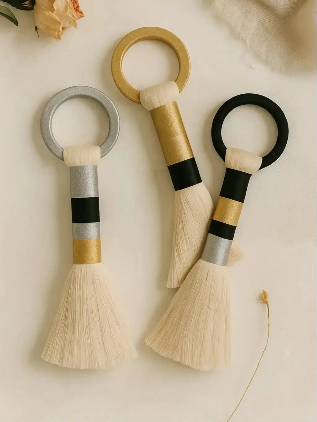 Mini Fringe Macrame Tapestry - Modern Luxury Wall Art 1 S016dfeb411d545bd85067a39373bec82X