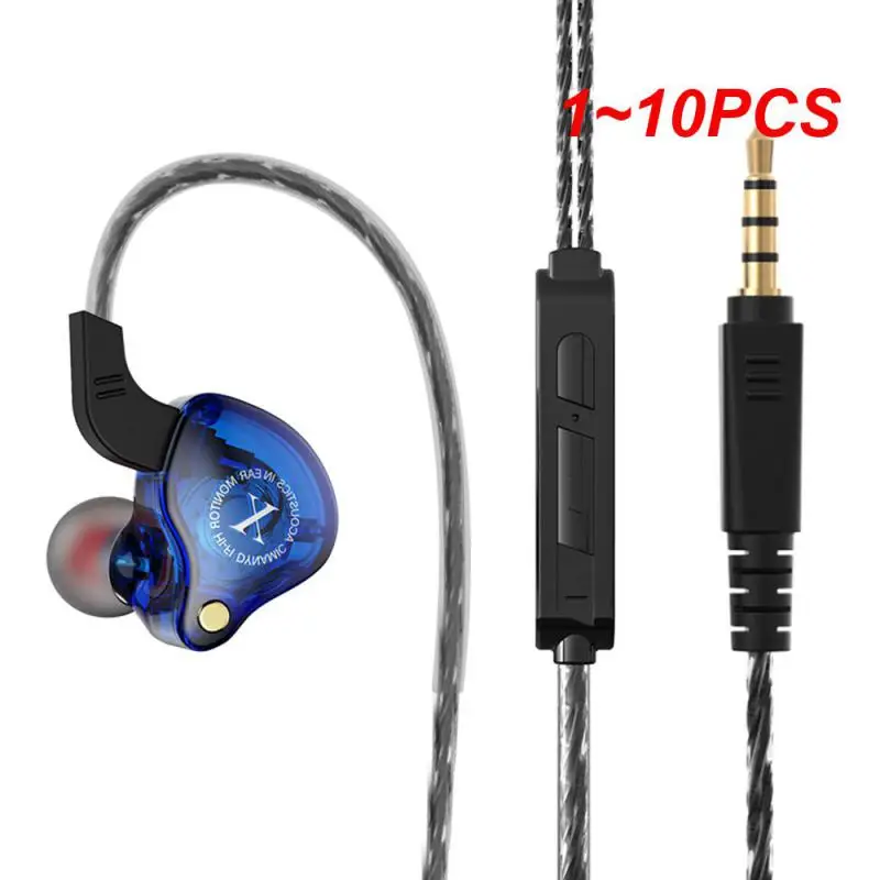 

1~10PCS Sport HiFi Headphones with Mic Bass Wired In-Ear Earbuds Game Music Running Noise Cancelling Headset fone de ouvido