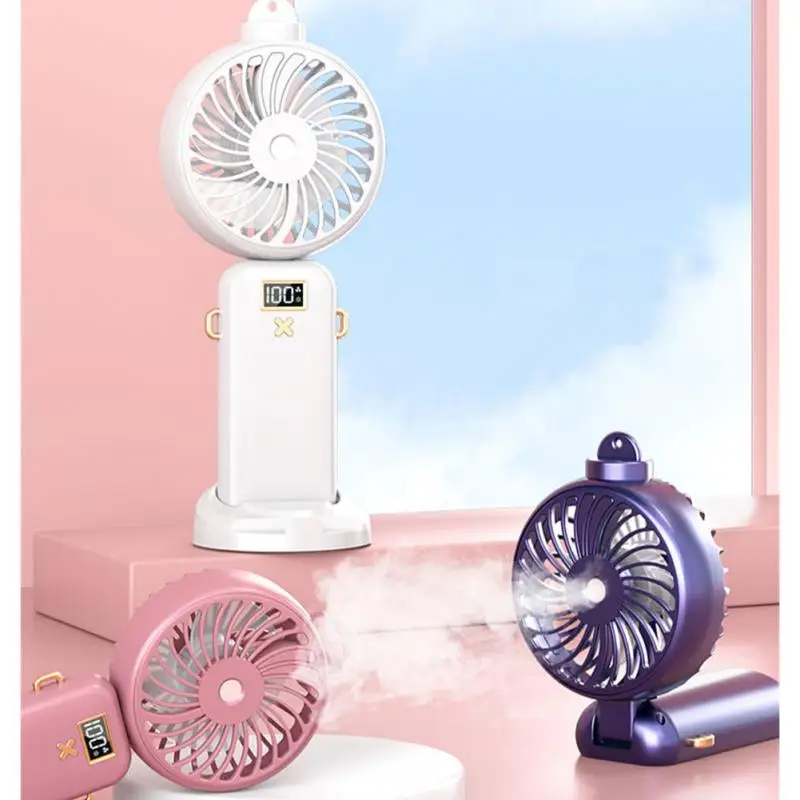 

5000mAh Mini Fan Usb Rechargeable Portable Handheld Fan Cooler Silent Pocket Cooling Fans Outdoor Air Conditioner Desktop Fan