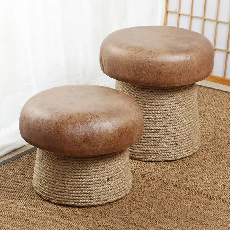 Hemp Rope Low Stool Mushroom Stool Living Room Balcony Stool Homestay Linen Chinese Style Negotiating Stool Furniture Chair
Hemp Rope Low Stool Mushroom Stool Living Room Balcony Stool Homestay Linen Chinese Style Negotiating Stool Furniture Chair