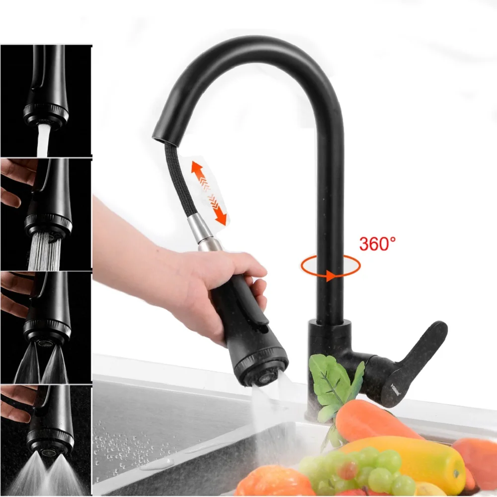 Swivel Pull Out Kitchen Sink Faucet Mixer Splash Proof Basin Water Tap Spout Hot Cold Plumbing Tapware For Kitchen Accessories
Swivel Pull Out Kitchen Sink Faucet Mixer Splash Proof Basin Water Tap Spout Hot Cold Plumbing Tapware For Kitchen Accessories