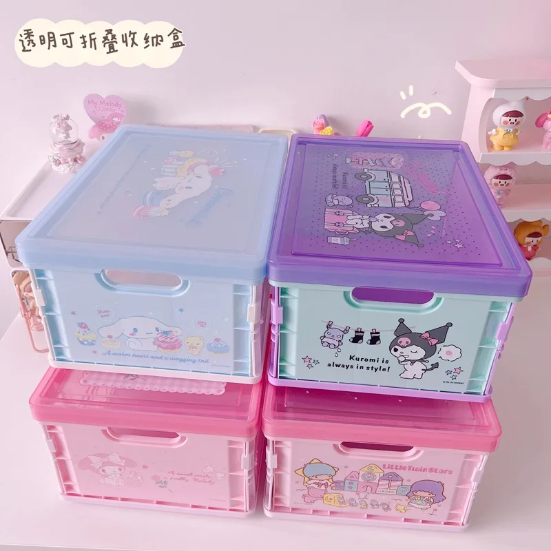 Милая коробка для хранения Sanrio Mymelody Hello Kitty Cinnamorroll, новый прозрачный складной контейнер для хранения с крышкой, коробка для хранения игрушек
Милая коробка для хранения Sanrio Mymelody Hello Kitty Cinnamorroll, новый прозрачный складной контейнер для хранения с крышкой, коробка для хранения игрушек