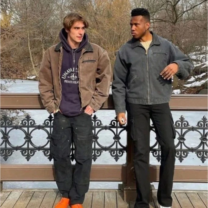 Detroit Jacket Men Autumn Winter Blanket Lined Washed Vintage Relaxed Fit Workwear Outdoor Retro High Quality Zipper Coats
Detroit Jacket Men Autumn Winter Blanket Lined Washed Vintage Relaxed Fit Workwear Outdoor Retro High Quality Zipper Coats