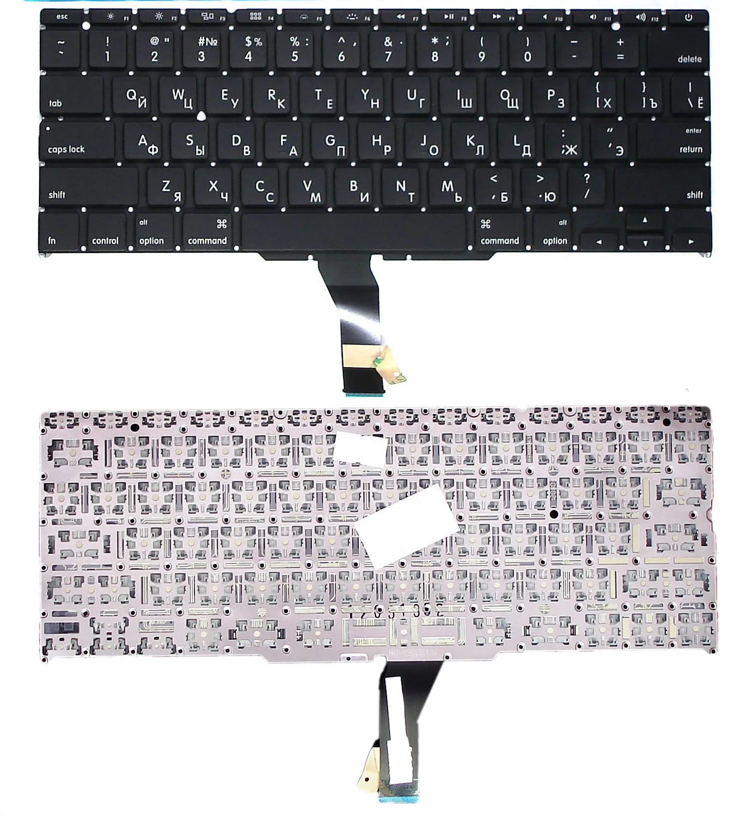 Клавиатура для ноутбука MacBook A1370 2011+ черная с подсветкой плоский ENTER | Компьютеры и