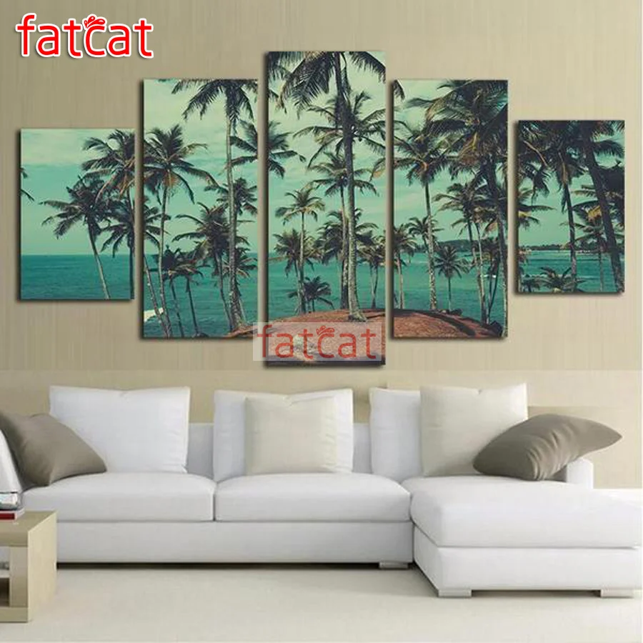 FATCAT seaside palm tree landscape 5 Piece Diy Diamond Painting Full Square Round Drill Mosaic Embroidery Kits Home Decor AE3396
FATCAT seaside palm tree landscape 5 Piece Diy Diamond Painting Full Square Round Drill Mosaic Embroidery Kits Home Decor AE3396