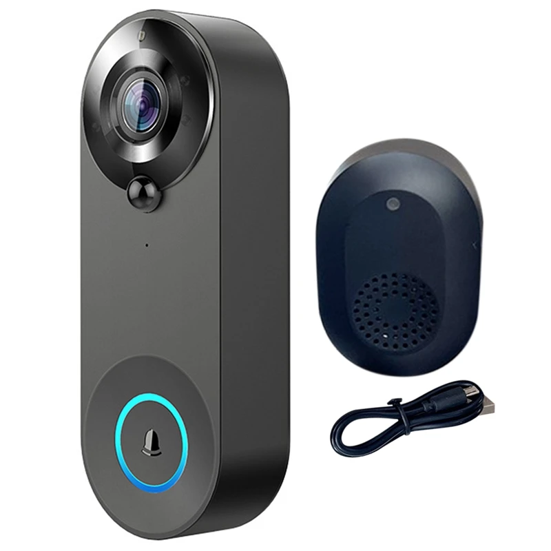 

Plastic Video Doorbell Poe Smart 2K+ Wired Poe Video Intercom With Chime Human Detection Two-Way Audio Works With