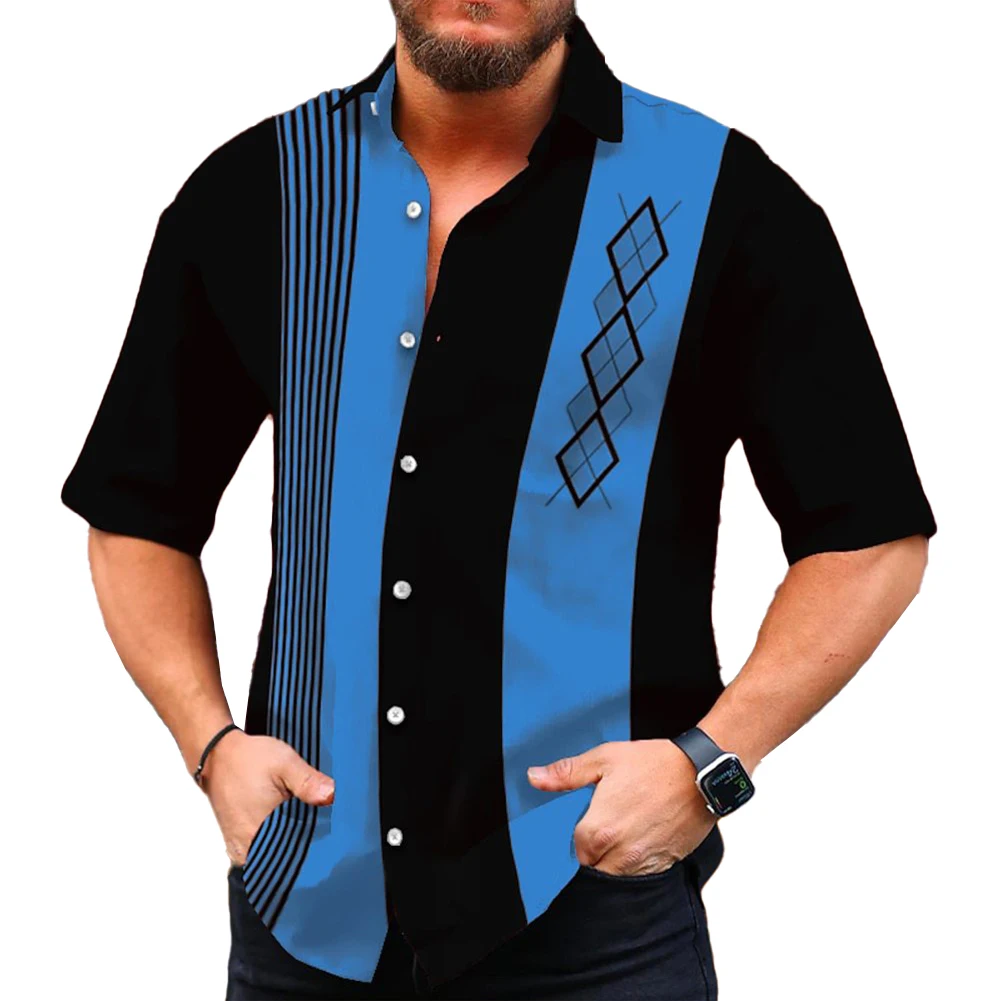 Top Shirt Retro Short Sleeve Striped Summer Versatile Bowling Vintage Button Casual Classic Collared Daily Holiday
Top Shirt Retro Short Sleeve Striped Summer Versatile Bowling Vintage Button Casual Classic Collared Daily Holiday