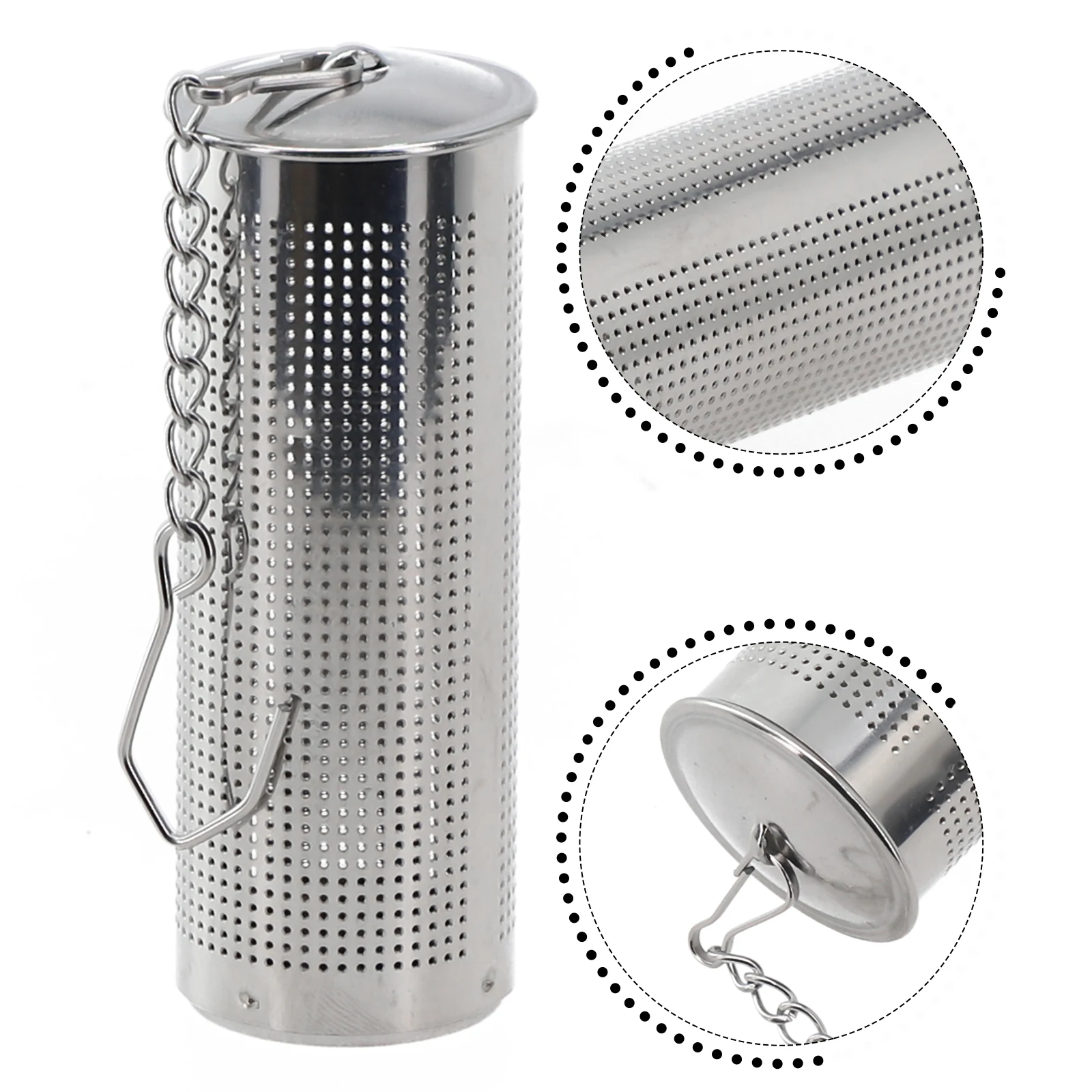 1x Tea Infuser Tealeaves Mesh Strainers Stainless Steel Filters Chain With Hook Spice Filters Kitchen Accessories
1x Tea Infuser Tealeaves Mesh Strainers Stainless Steel Filters Chain With Hook Spice Filters Kitchen Accessories