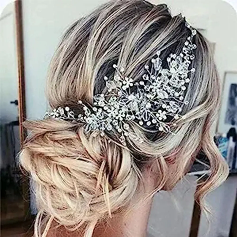 Crystal Flower Crystal Rhinestone Hairpin Elegant Headwear Hair Barrettes Bridal Hair Comb Hair Clip Women
Crystal Flower Crystal Rhinestone Hairpin Elegant Headwear Hair Barrettes Bridal Hair Comb Hair Clip Women