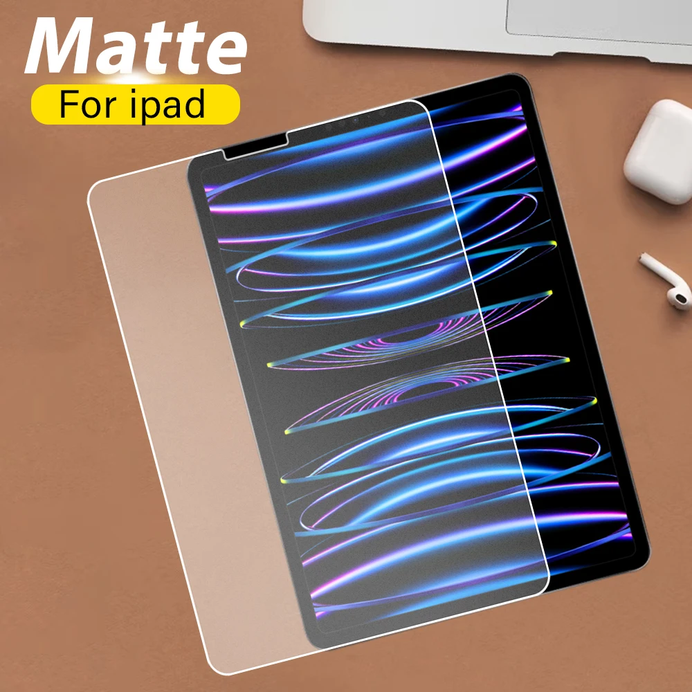 Матовое закаленное стекло для Ipad Pro 11 12,9 6th 2022 Air 4 5 3, бумажная Защитная пленка для экрана Ipad 10th 9th 8th Generation Mini 6
Матовое закаленное стекло для Ipad Pro 11 12,9 6th 2022 Air 4 5 3, бумажная Защитная пленка для экрана Ipad 10th 9th 8th Generation Mini 6