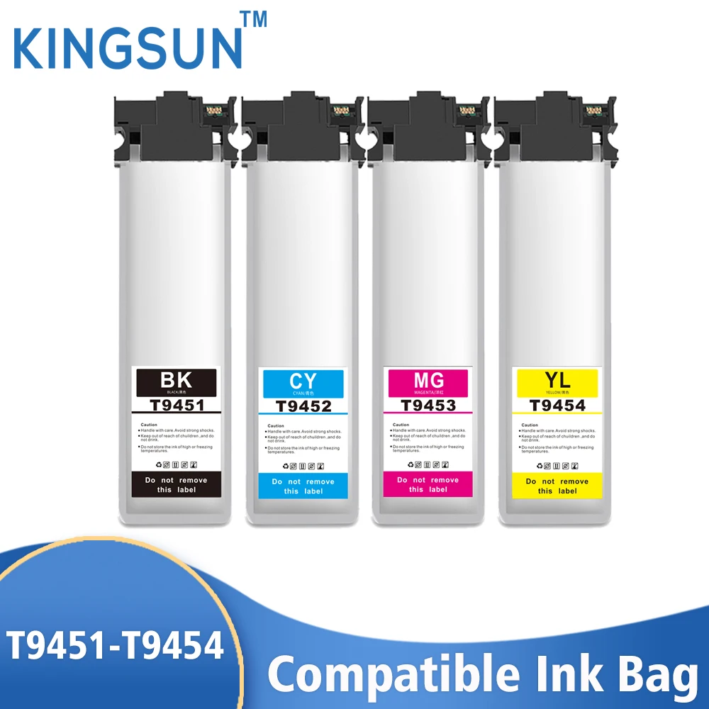 Чернильный картридж T9451 T9452 T9453 T9454 для Epson Staff Pro WF-C5290 C5790 WF C5210 C5710 с чипом и пигментными чернилами
Чернильный картридж T9451 T9452 T9453 T9454 для Epson Staff Pro WF-C5290 C5790 WF C5210 C5710 с чипом и пигментными чернилами