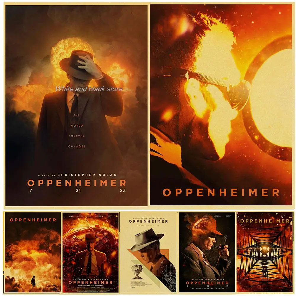 Vintage Oppenheimer 2023 Europe and America New Movie Posters For Room Living Kraft Painting Art Home Wall Decor Posters Gift
Vintage Oppenheimer 2023 Europe and America New Movie Posters For Room Living Kraft Painting Art Home Wall Decor Posters Gift