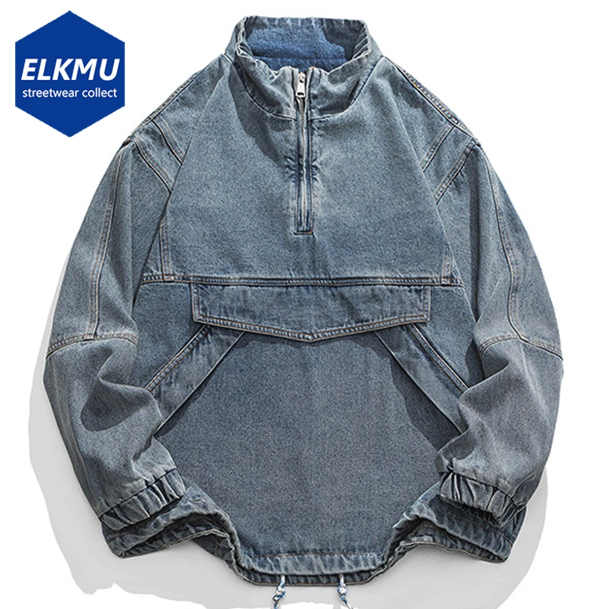 Fashion Men Denim Jackets Pullover Cargo Coat Streetwear Harajuku Hip Hop Loose Blue Denim Jacket Outwear
Fashion Men Denim Jackets Pullover Cargo Coat Streetwear Harajuku Hip Hop Loose Blue Denim Jacket Outwear
