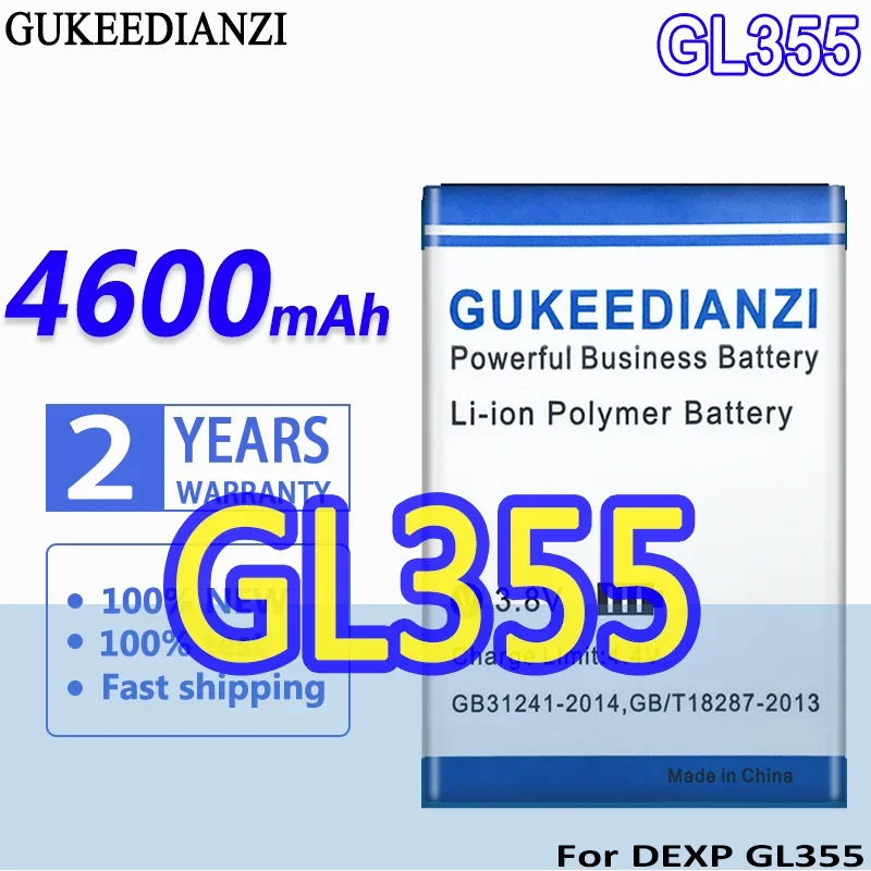 4600mAh High Capacity Battery For DEXP GL355 Mobile Phone Batteries High Quality
4600mAh High Capacity Battery For DEXP GL355 Mobile Phone Batteries High Quality