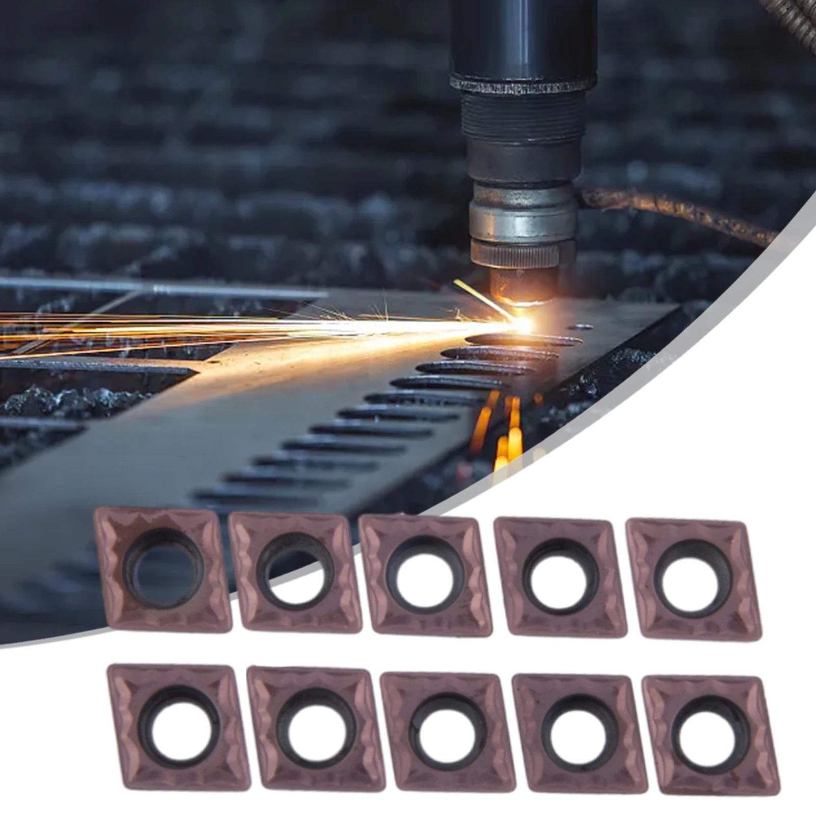 10 Pcs CCMT060204 Carbide Inserts Blades For Stainless Steel Machining Metalworking Tools Turning Tools VP15TF
10 Pcs CCMT060204 Carbide Inserts Blades For Stainless Steel Machining Metalworking Tools Turning Tools VP15TF