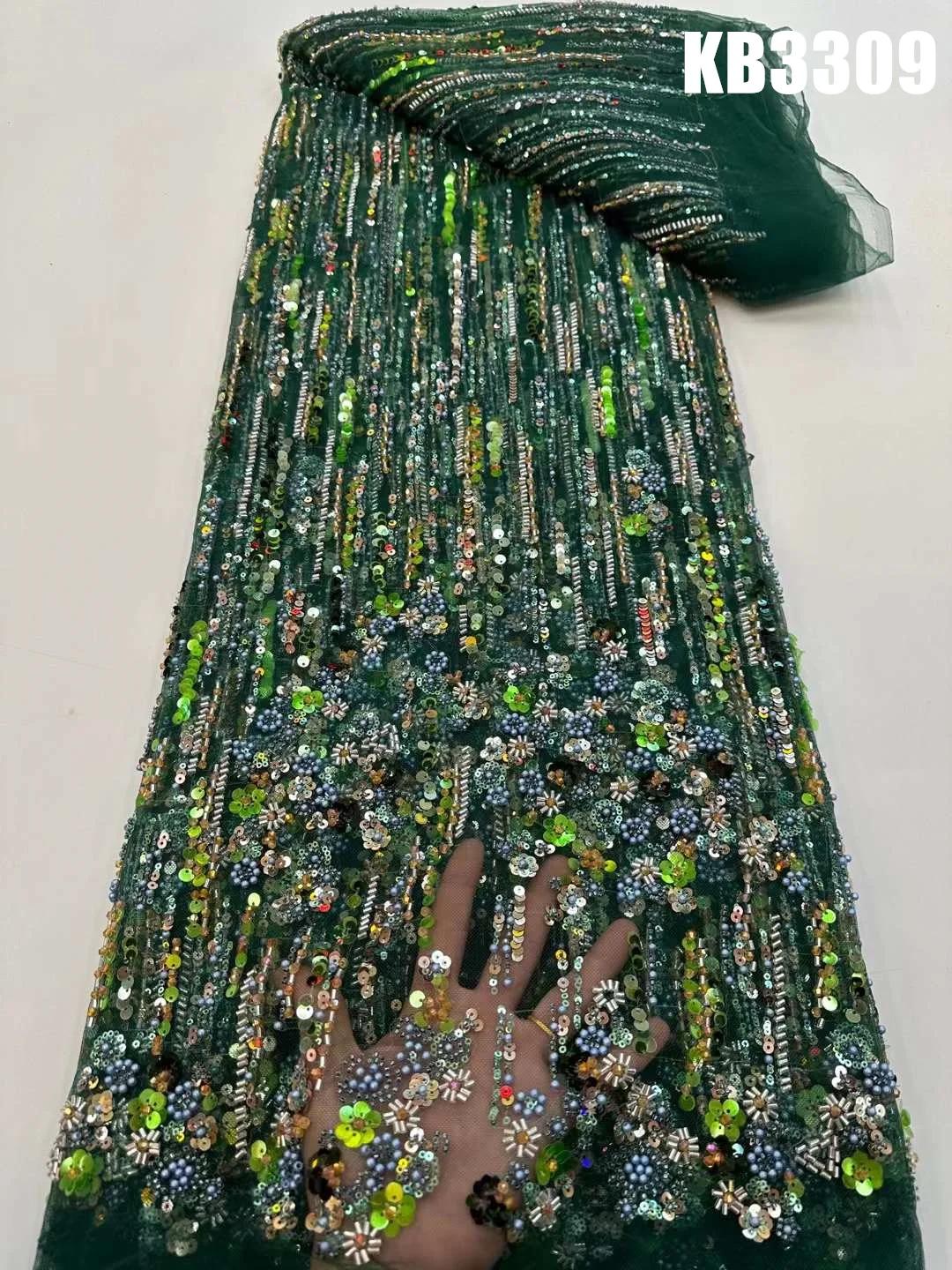Green Dubai Lace Fabric High Quality Nigerian Party Lace Fabric 2023 African Fabrics Beaded Lace Fabric for Sewing KB3309
Green Dubai Lace Fabric High Quality Nigerian Party Lace Fabric 2023 African Fabrics Beaded Lace Fabric for Sewing KB3309