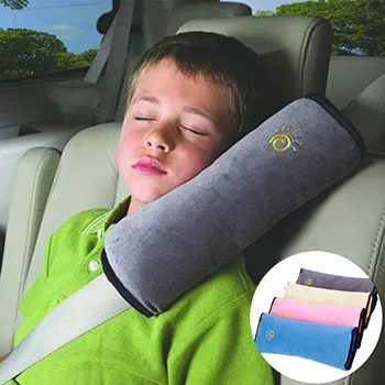 Proteção e Conforto: Almofadas de Cintos de Segurança de Couro PU para uma Condução Sem Stress 10 Universal Car Seat Belt Pillow for Kids Adjust Shoulder Toddler Head Protector Baby Sleeping Seatbelt Positioner Plush Cover Pad