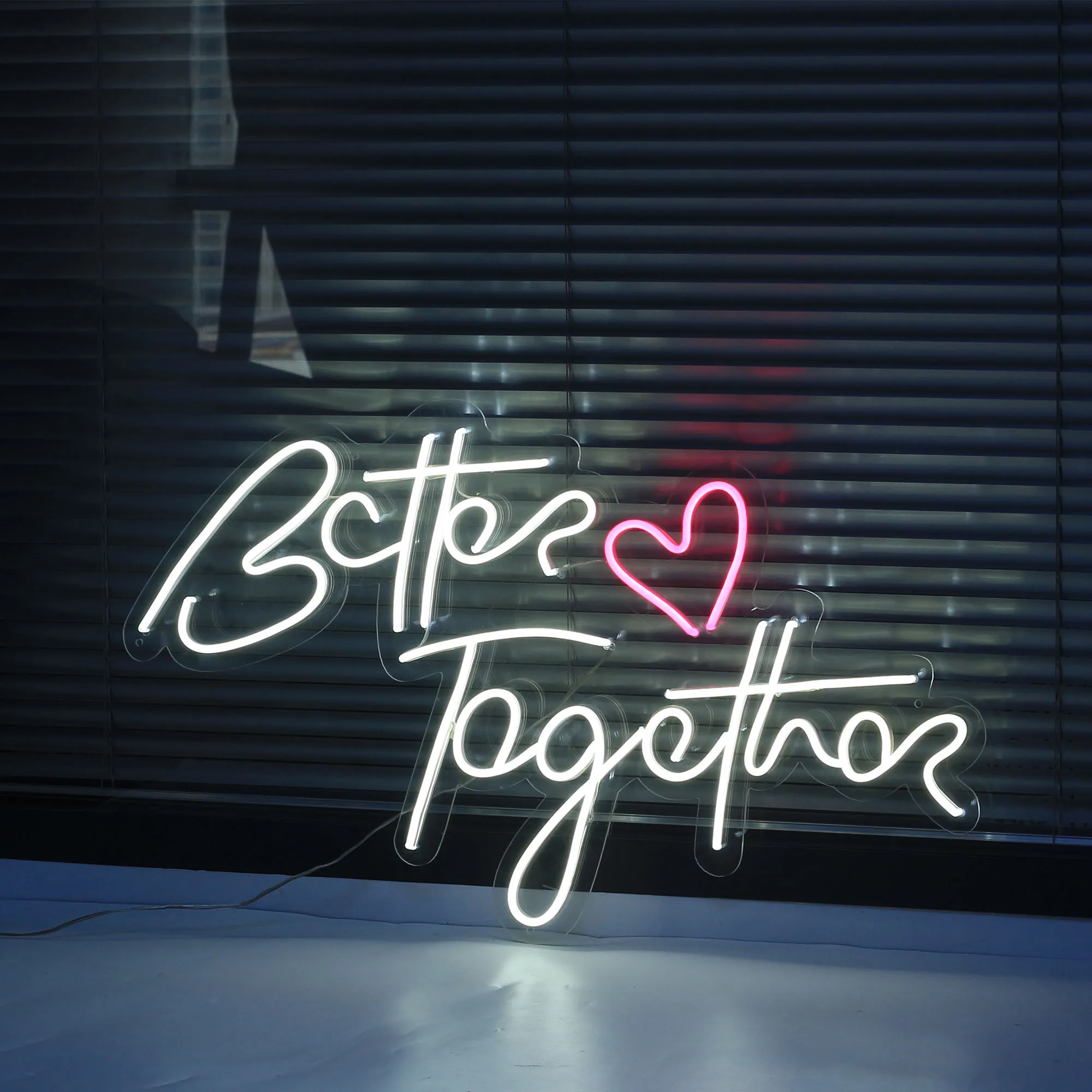 Neon Sign Better Together Custom Waterproof Flex Wedding Handcrafted Love Neon For Shop Logo Club Nightclub Game Room Wall Decor
Neon Sign Better Together Custom Waterproof Flex Wedding Handcrafted Love Neon For Shop Logo Club Nightclub Game Room Wall Decor