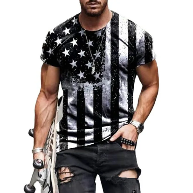 New American Flag 3D Printed T-shirt Stars and Stripes Short Sleeve Men's Casual Sports Workout Top Clothing
New American Flag 3D Printed T-shirt Stars and Stripes Short Sleeve Men's Casual Sports Workout Top Clothing
