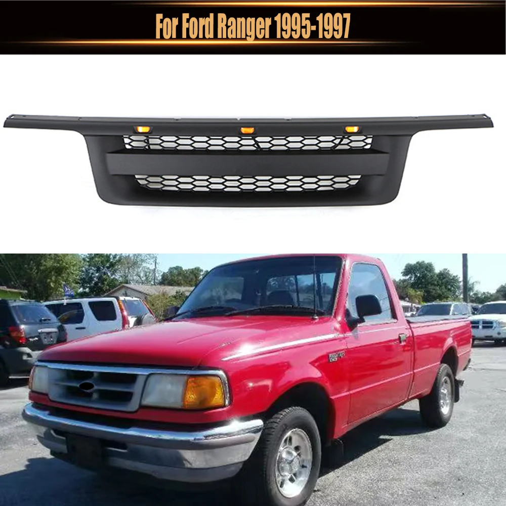 Racing Grills Front Bumper Grille Upper Guard Grid Auto Accessories Car Kidney Replacement Front Grill For Ford Ranger 1995-1997 
Racing Grills Front Bumper Grille Upper Guard Grid Auto Accessories Car Kidney Replacement Front Grill For Ford Ranger 1995-1997