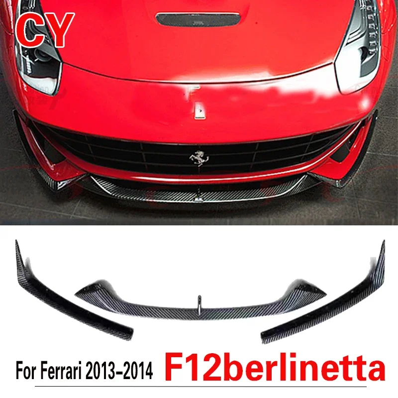 For 2013-2014 Ferrari F12 Berlinetta Real Carbon Fiber Modified Front Lip Wind Knife Front Big Encirclement Decorate of 3PCS
For 2013-2014 Ferrari F12 Berlinetta Real Carbon Fiber Modified Front Lip Wind Knife Front Big Encirclement Decorate of 3PCS