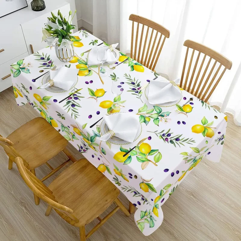 Summer Watercolor Lemon Rectangle Kitchen Dining Decor Reusable Waterproof Tablecloth Holiday Party Decorations
Summer Watercolor Lemon Rectangle Kitchen Dining Decor Reusable Waterproof Tablecloth Holiday Party Decorations