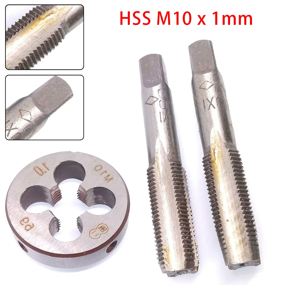 

HSS M10 X 1 мм кран и штамп Высокоскоростная сталь M10 X 1 мм Метрическая резьба заглушка кран для правой руки 59 мм штампованные HSS ручные краны прочные высокое качество