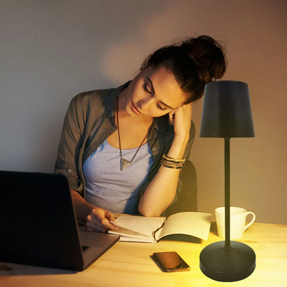 Generic black LED Table Lamp USB Rechargeable Decoration Lamp Energy