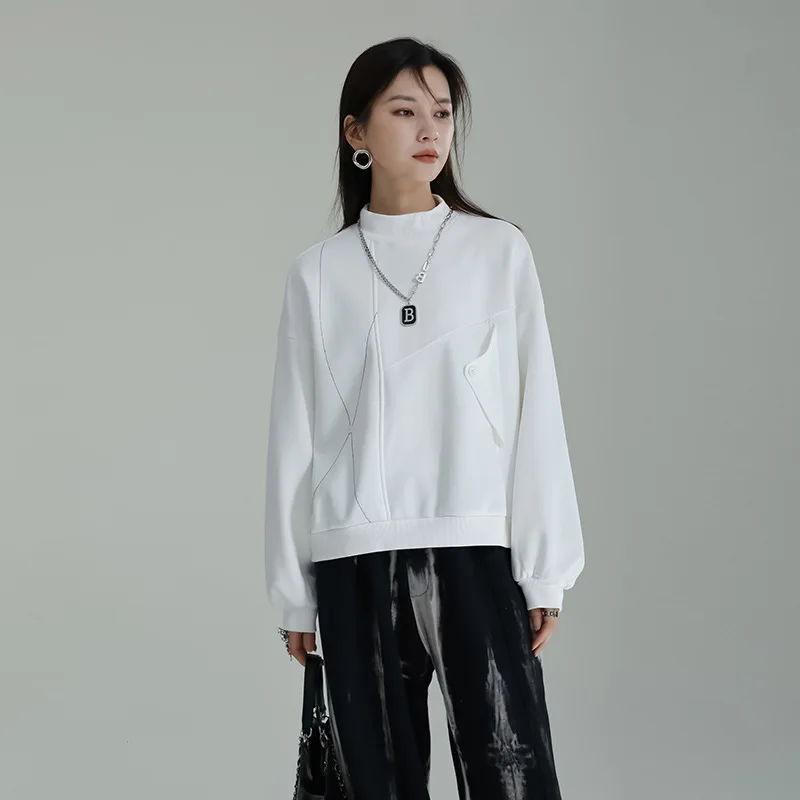Women Tops 2023 Winter Thick Fleece Loose Stand Collar Long Sleeve Pullover Hoodie Streetwear Hip Hop Gothic Sweatshirt 3831
Women Tops 2023 Winter Thick Fleece Loose Stand Collar Long Sleeve Pullover Hoodie Streetwear Hip Hop Gothic Sweatshirt 3831