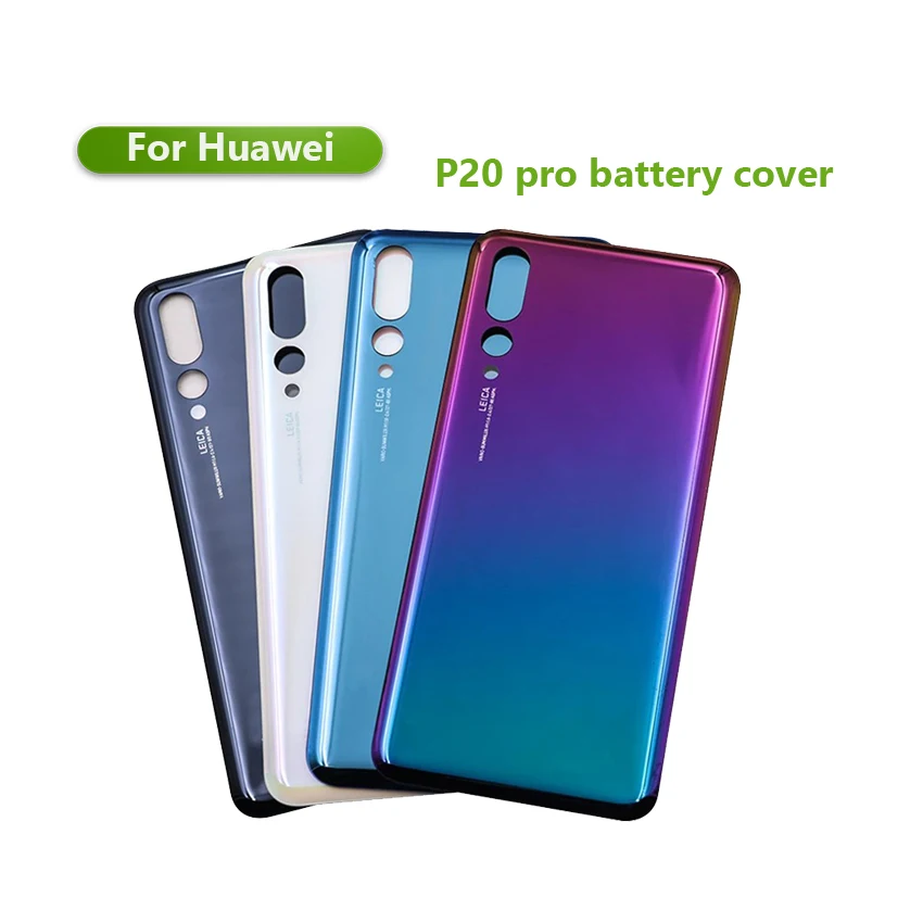 

For Huawei P20 Pro Battery Back Cover 3D Glass Panel P20Pro Rear Back Door Battery Housing Case Camera Lens Adhesive Replacement