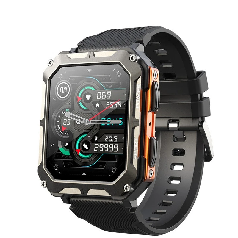 

Смарт-часы C20 PRO мужские с поддержкой Bluetooth и пульсометром, 2024 дюйма