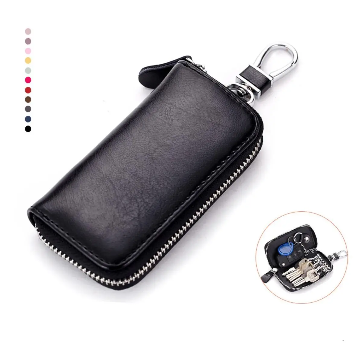 Genuine Leather Car Key Bag for Men Women with Credit Card Slots New Lock Key Case Universal Elegant Cover Wallet
Genuine Leather Car Key Bag for Men Women with Credit Card Slots New Lock Key Case Universal Elegant Cover Wallet