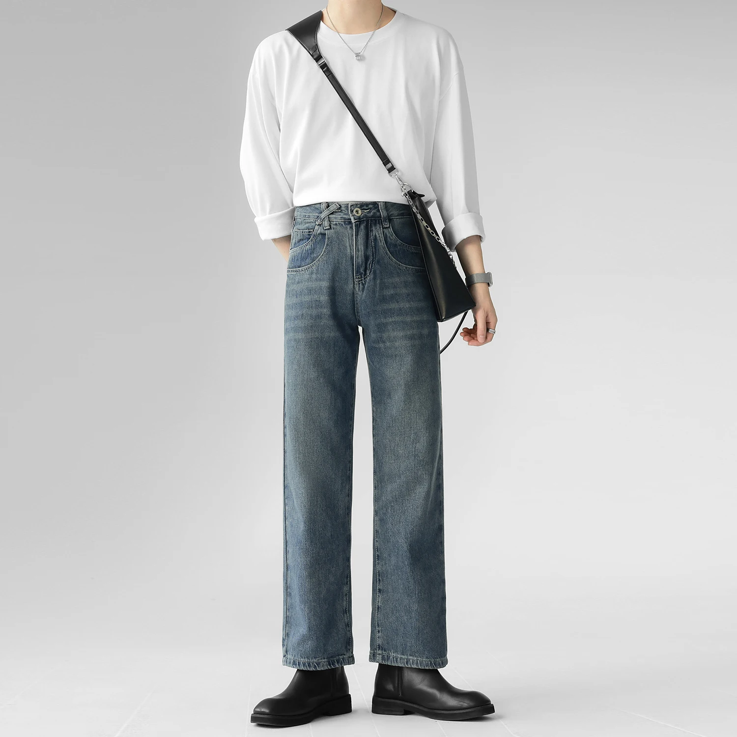 Men Jeans Wide Leg Denim Pant Loose Straight Washed Men's Jeans Streetwear Skateboard Pants Vintage Neutral Trousers Casual D58
Men Jeans Wide Leg Denim Pant Loose Straight Washed Men's Jeans Streetwear Skateboard Pants Vintage Neutral Trousers Casual D58