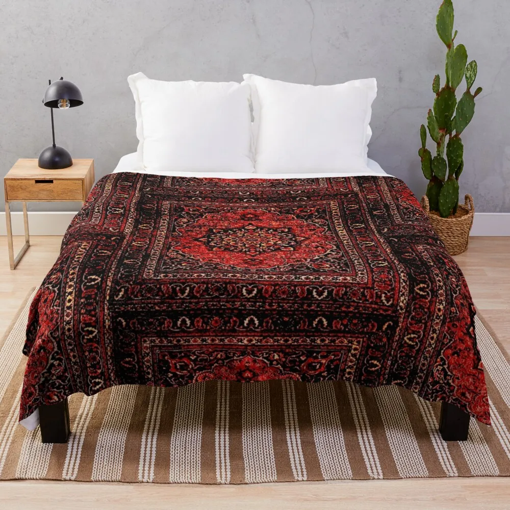 

Персидский ковер, покрывало с рисунком розы для дивана, роскошное аниме одеяло