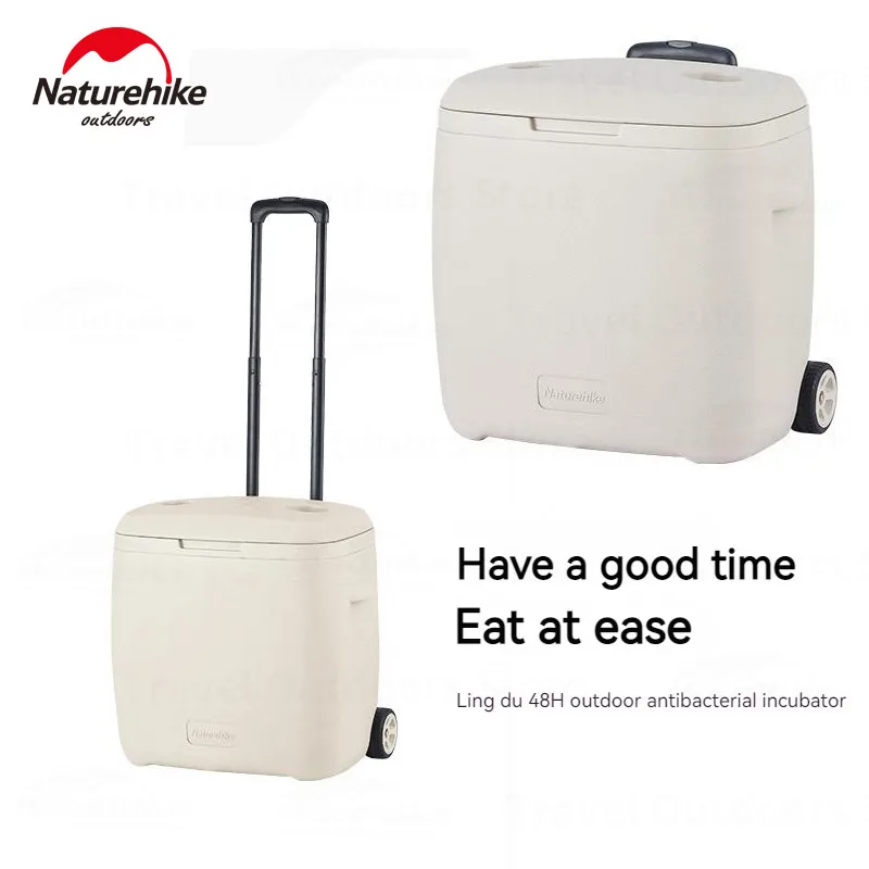 

Naturehike Camping Cooler Insulated Container Insulation Box with Wheel Ice Drinks Food 48h Fresh Portable Big Capacity 28/38L