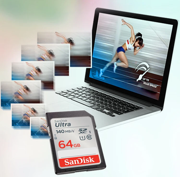 Cartão SD SanDisk Ultra SDHC SDXC C10, Max 120 Mbps: 32GB - 64GB - 128GB - 256GB - 512GB Cartão SD SanDisk Ultra SDHC SDXC C10, Max 120 Mbps: 32GB - 64GB - 128GB - 256GB - 512GB