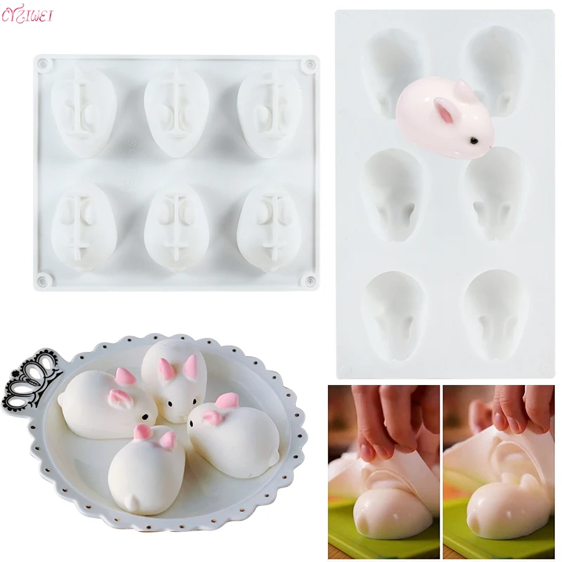 Easter Silicone Rabbit Cake Molds For Baking Dessert Rabbit Mould Mousse Cake Decorating 3D Bunny 6 Cavity Decor Accessories
Easter Silicone Rabbit Cake Molds For Baking Dessert Rabbit Mould Mousse Cake Decorating 3D Bunny 6 Cavity Decor Accessories
