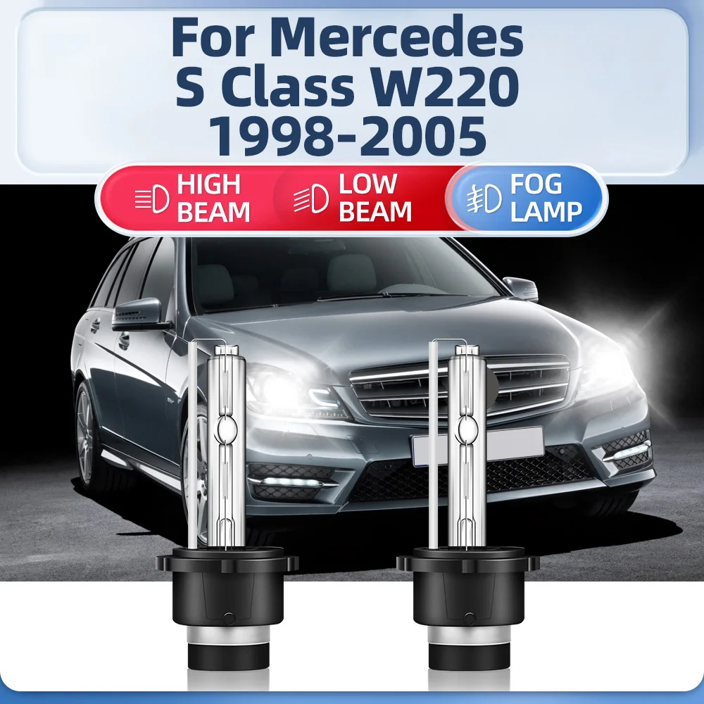 2Pcs D2S HID Xenon Headlight Bulbs 35W Xenon Headlamps 12V 6000K For Mercedes-Benz S Class W220 1998-2001 2002 2003 2004 2005
2Pcs D2S HID Xenon Headlight Bulbs 35W Xenon Headlamps 12V 6000K For Mercedes-Benz S Class W220 1998-2001 2002 2003 2004 2005