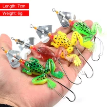 1pc 9cm/6g Soft Fishing Lures Artificial Frog 4 Colors Frog Lure with Hook Soft Bait Fishing Bait Saltwater Freshwater Tackle
1pc 9cm/6g Soft Fishing Lures Artificial Frog 4 Colors Frog Lure with Hook Soft Bait Fishing Bait Saltwater Freshwater Tackle
