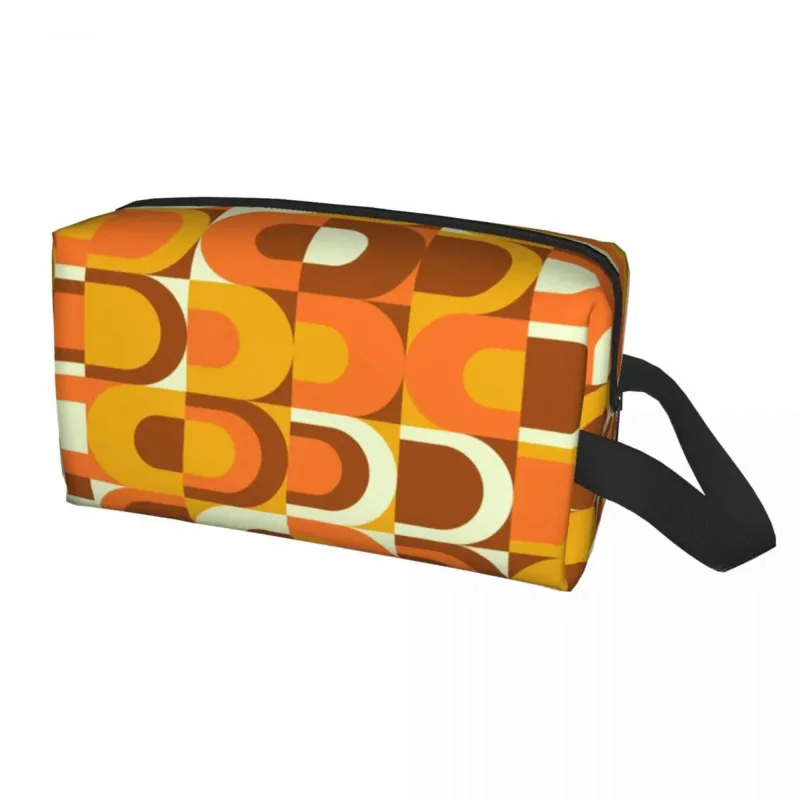 70s Pattern Retro Inustrial In Orange And Brown Tones Toiletry Bag Fashion Geometric Colorful Cosmetic Makeup Organizer
70s Pattern Retro Inustrial In Orange And Brown Tones Toiletry Bag Fashion Geometric Colorful Cosmetic Makeup Organizer