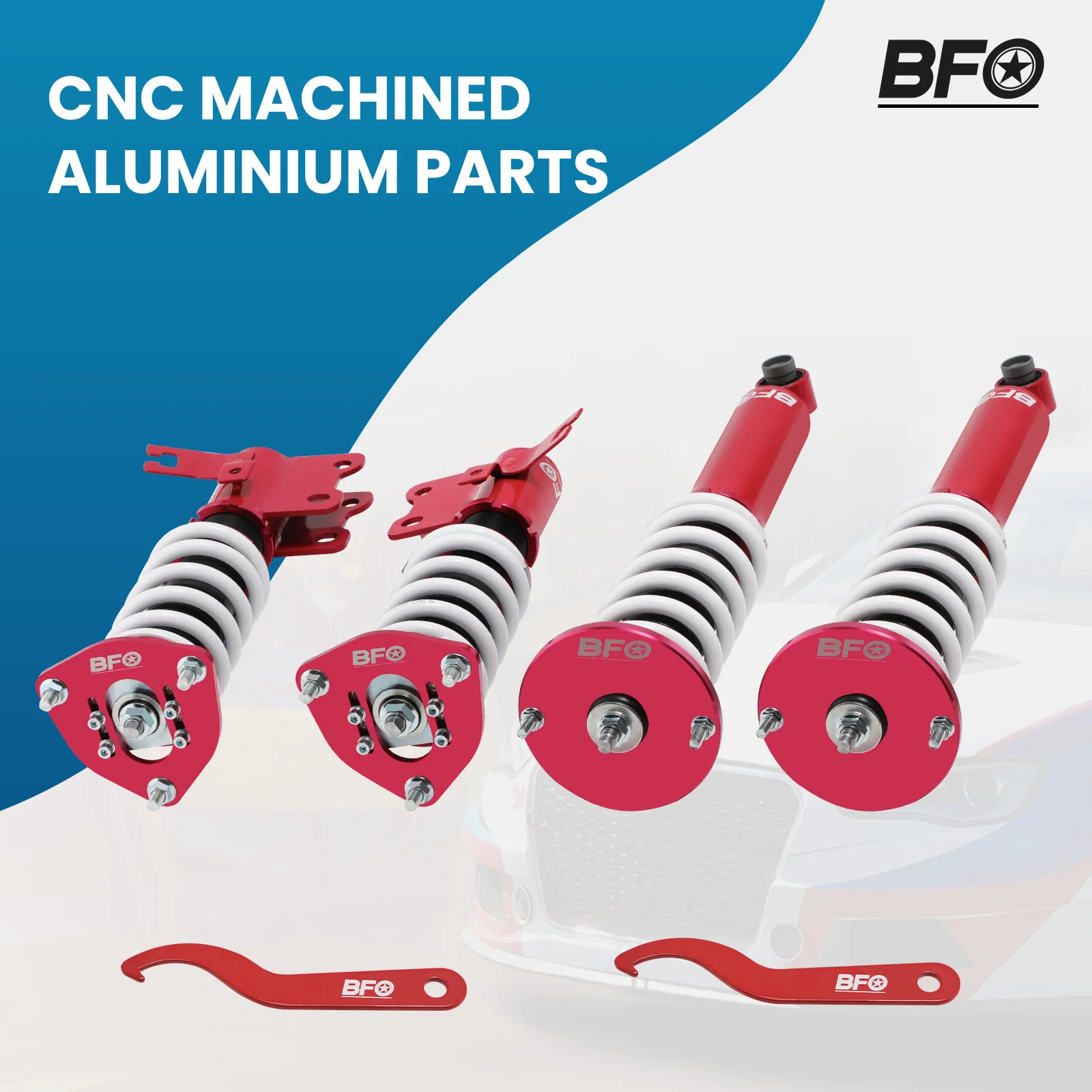 Комплект пружинных амортизаторов BFO Street Pro Coilover для 240sx S14 BASE MODEL/LE/SE 95-98
Комплект пружинных амортизаторов BFO Street Pro Coilover для 240sx S14 BASE MODEL/LE/SE 95-98