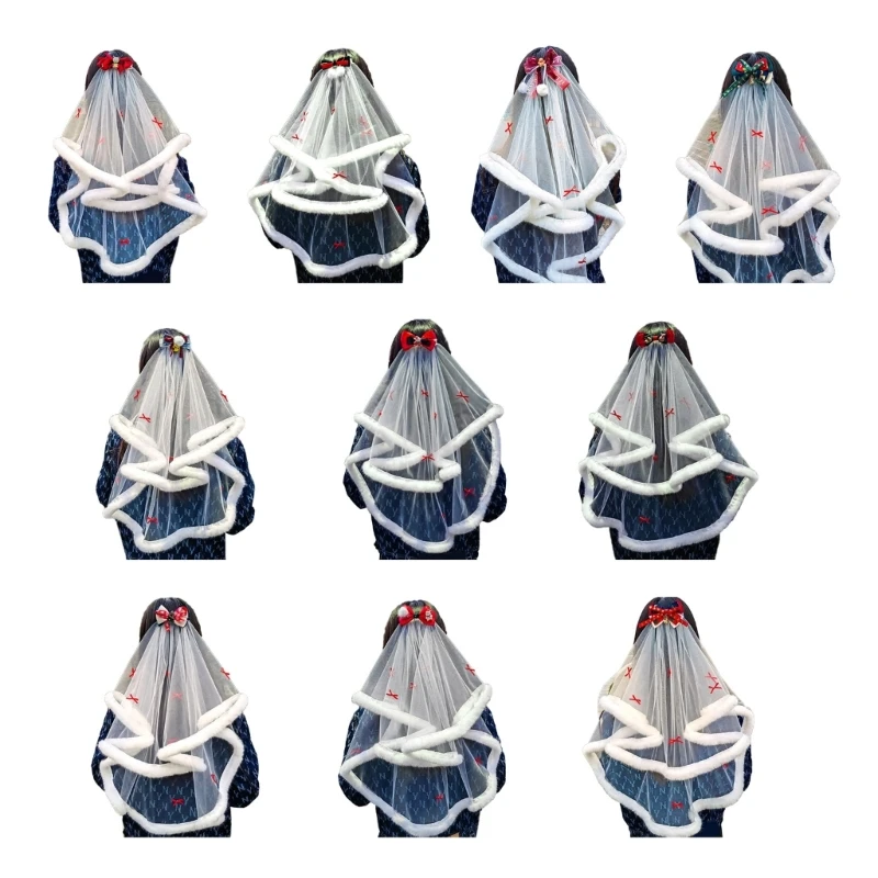 652F Plush Trim Bowknot Tulle Marriage Bridal Veil with Fix Hair Comb for Marriage Christmas Celebration Party Accessories
652F Plush Trim Bowknot Tulle Marriage Bridal Veil with Fix Hair Comb for Marriage Christmas Celebration Party Accessories