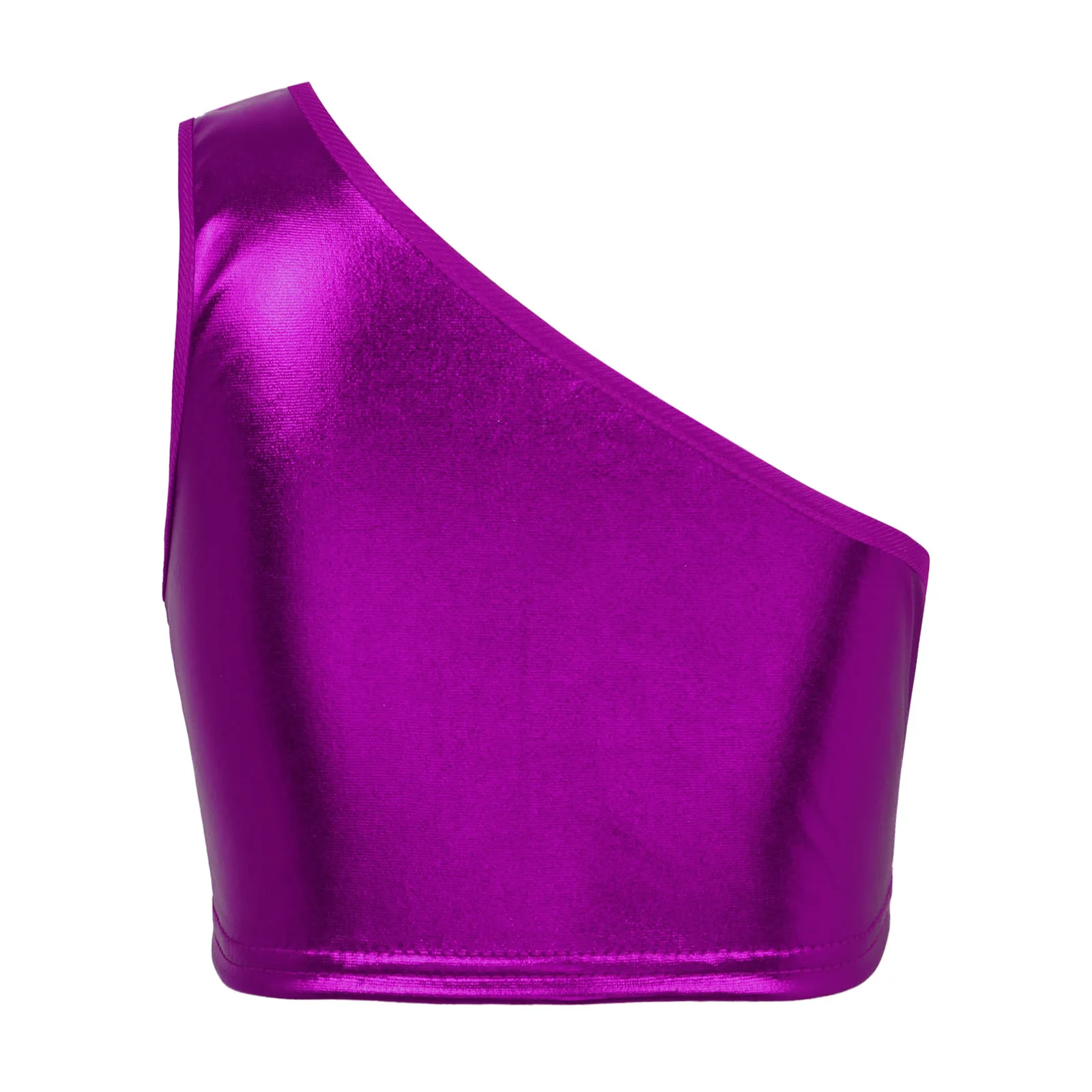 #100-180 Kids Girls and Boys Single Shoulder Slant Shoulder Sleeveless Shiny Metallic Crop Vest Performance Tops
#100-180 Kids Girls and Boys Single Shoulder Slant Shoulder Sleeveless Shiny Metallic Crop Vest Performance Tops