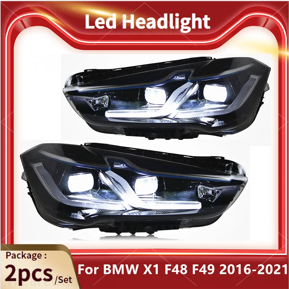 

Car Front Lights For BMW X1 LED Headlight 2016-2021 F48 Headlamp Assembly F49 DRL Signal Lights Automotive Accessories