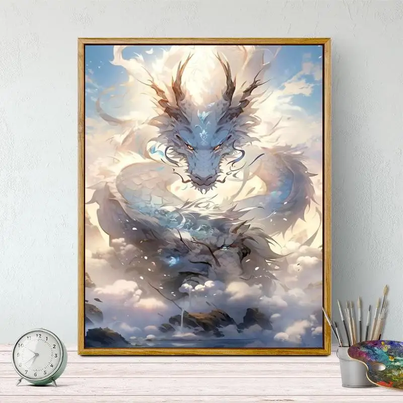 DIY Paint By Numbers Chinese Dragon Cool Mythological Creature Digital Oil Painting for Adult and Kids Home Decor
DIY Paint By Numbers Chinese Dragon Cool Mythological Creature Digital Oil Painting for Adult and Kids Home Decor