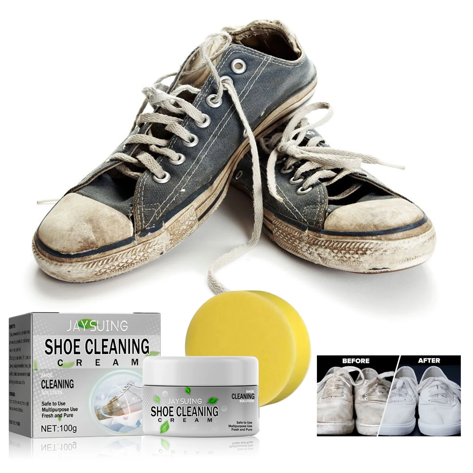 White Shoes Cleaning Cream Stains Remover Yellow Edge Antioxidant Sneakers Sport Shoes Cleaner Deoxidizer Shoe Cleaning Agent
White Shoes Cleaning Cream Stains Remover Yellow Edge Antioxidant Sneakers Sport Shoes Cleaner Deoxidizer Shoe Cleaning Agent