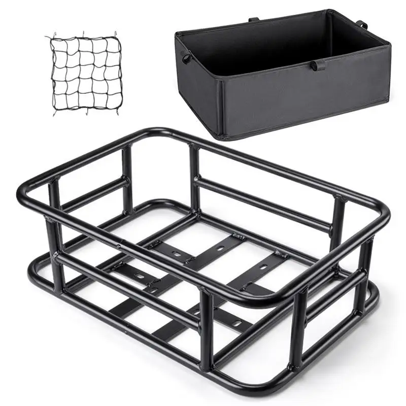 Задняя корзина для велосипеда, задняя грузовая корзина с подкладкой, тяжелая грузовая корзина для велосипеда, электровелосипеда, поездки, продуктов, собак
Задняя корзина для велосипеда, задняя грузовая корзина с подкладкой, тяжелая грузовая корзина для велосипеда, электровелосипеда, поездки, продуктов, собак